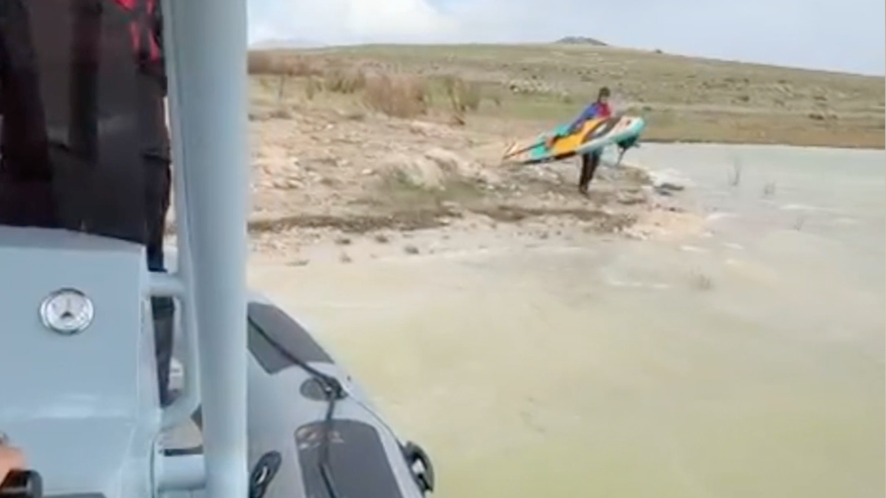 Kayseri’de Barajda Mahsur Kalan İki Kişi Kurtarıldı