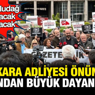 Ankara Adliyesi Önünde Gazetecilere Destek Gösterisi: “Alican Uludağ Yeniden Yazacak”